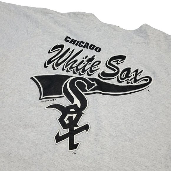 1992 Vintage MLB Chicago White Sox Baseball Light Grey T-Shirt - Picture 5 of 8